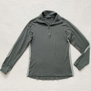 Icebreaker Women's Merino Wool 260 BodyFit 1/4 Zip Pullover, Grey